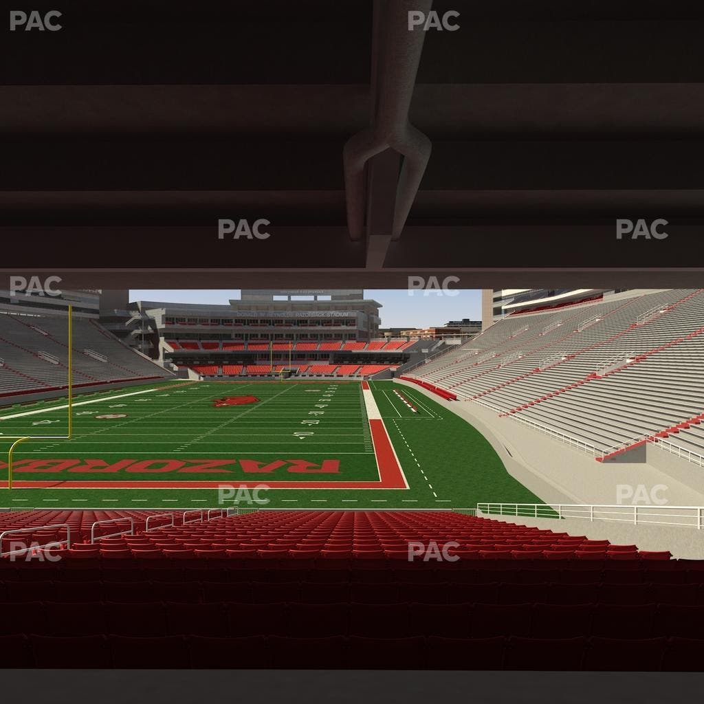 Razorback Stadium - Section 130 Seat View
