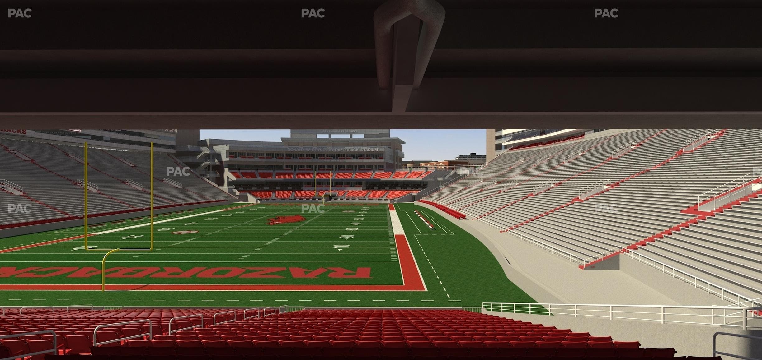 Razorback Stadium - Section 130 Seat View