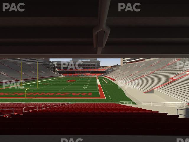 Razorback Stadium - Section 130 Seat View Razorback Stadium - Section 130 Seat View