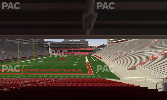 Razorback Stadium - Section 130 Seat View