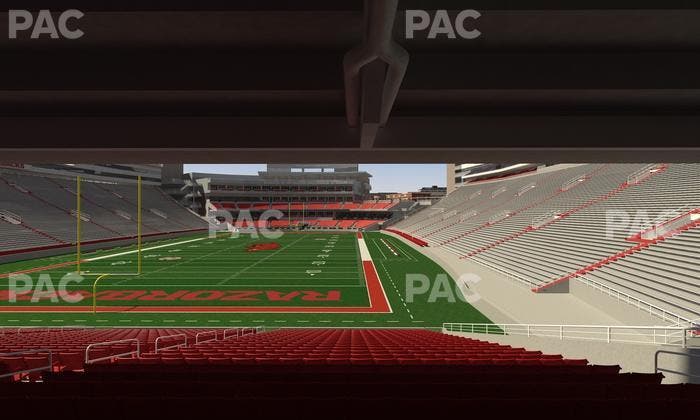 Razorback Stadium - Section 130 Seat View
