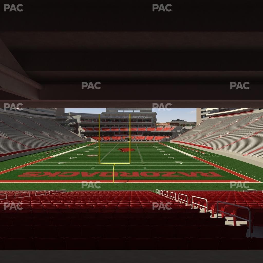 Razorback Stadium - Section 132 Seat View