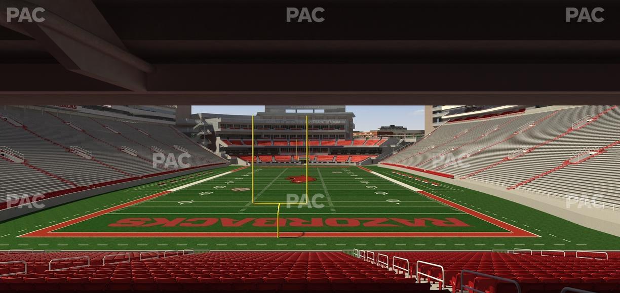 Razorback Stadium - Section 132 Seat View