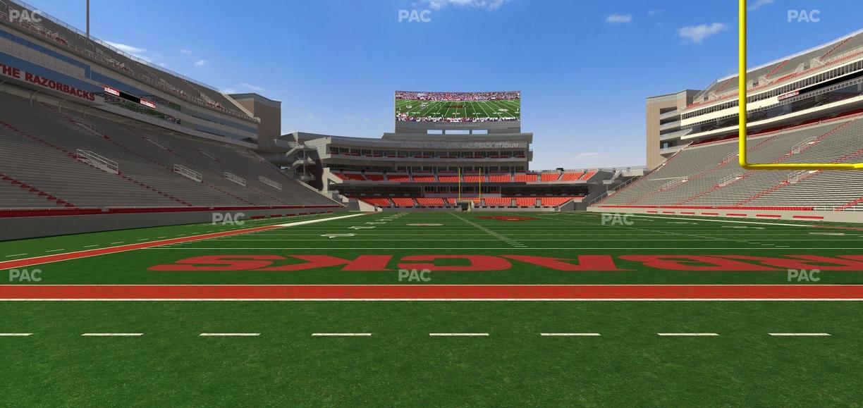 Razorback Stadium - Section 133 Seat View