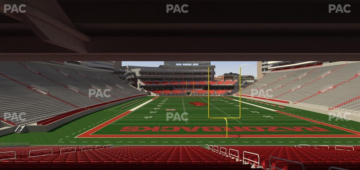 Razorback Stadium - Section 133 Seat View