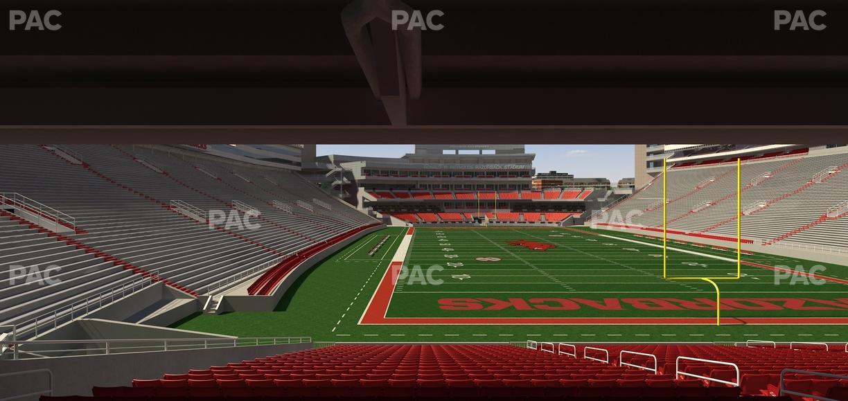Razorback Stadium - Section 134 Seat View