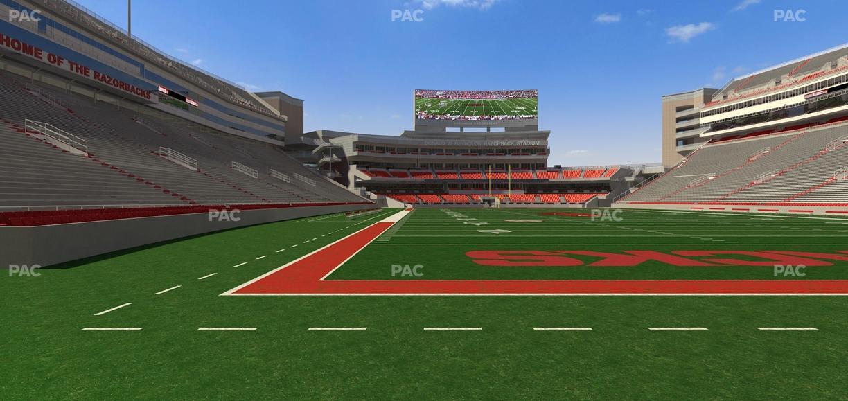 Razorback Stadium - Section 134 Seat View
