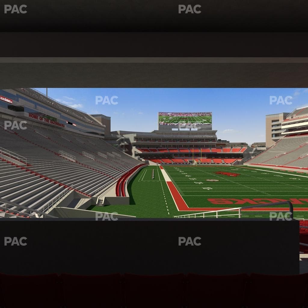 Razorback Stadium - Section 135 Seat View