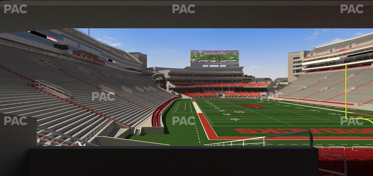 Razorback Stadium - Section 135 Seat View