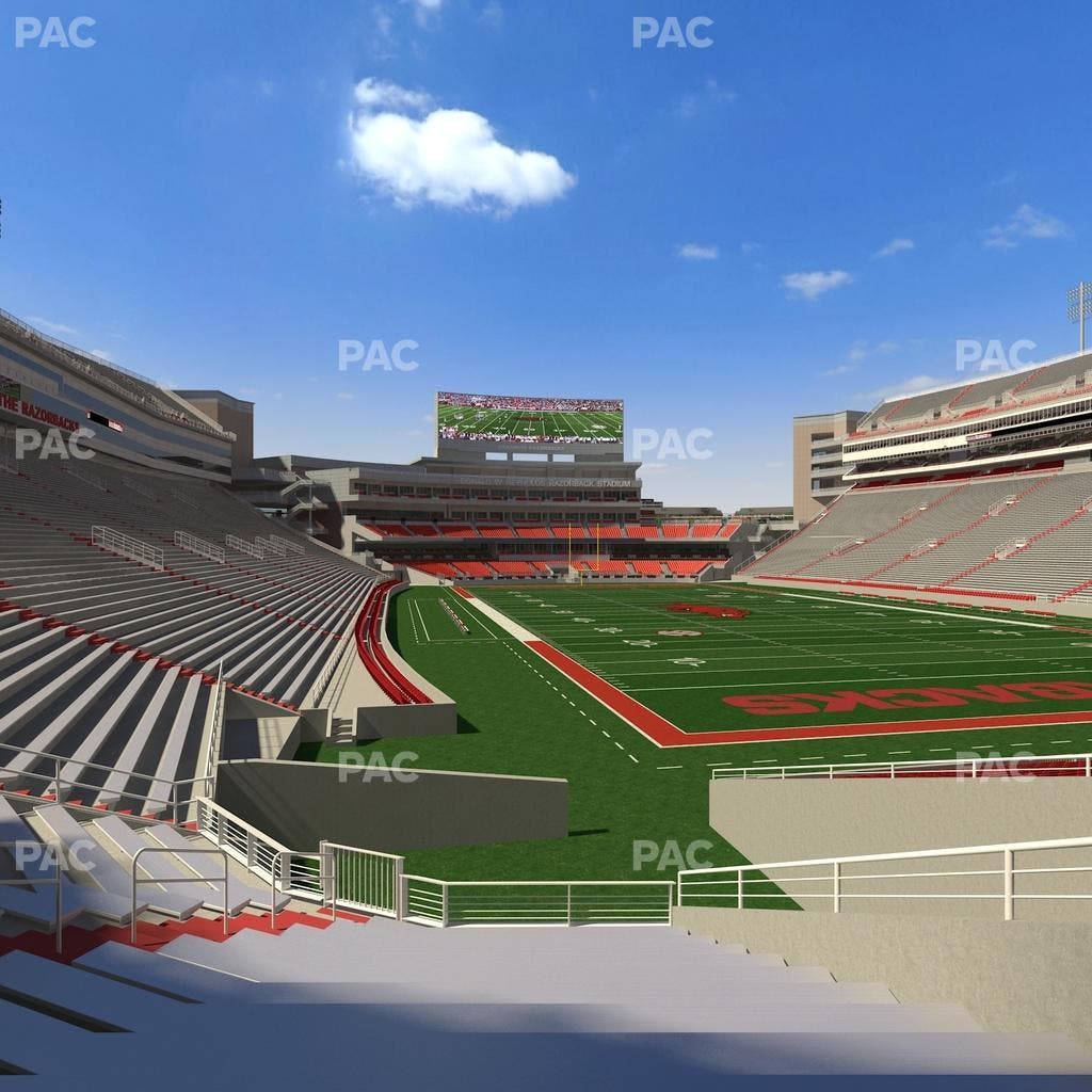 Razorback Stadium - Section 136 Seat View