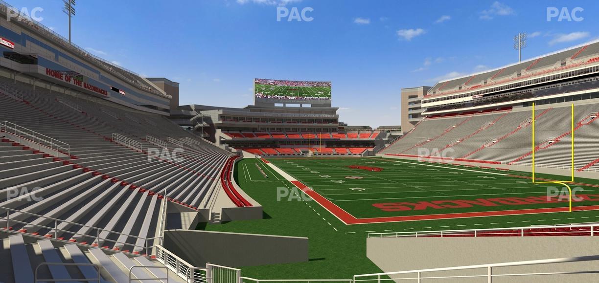Razorback Stadium - Section 136 Seat View