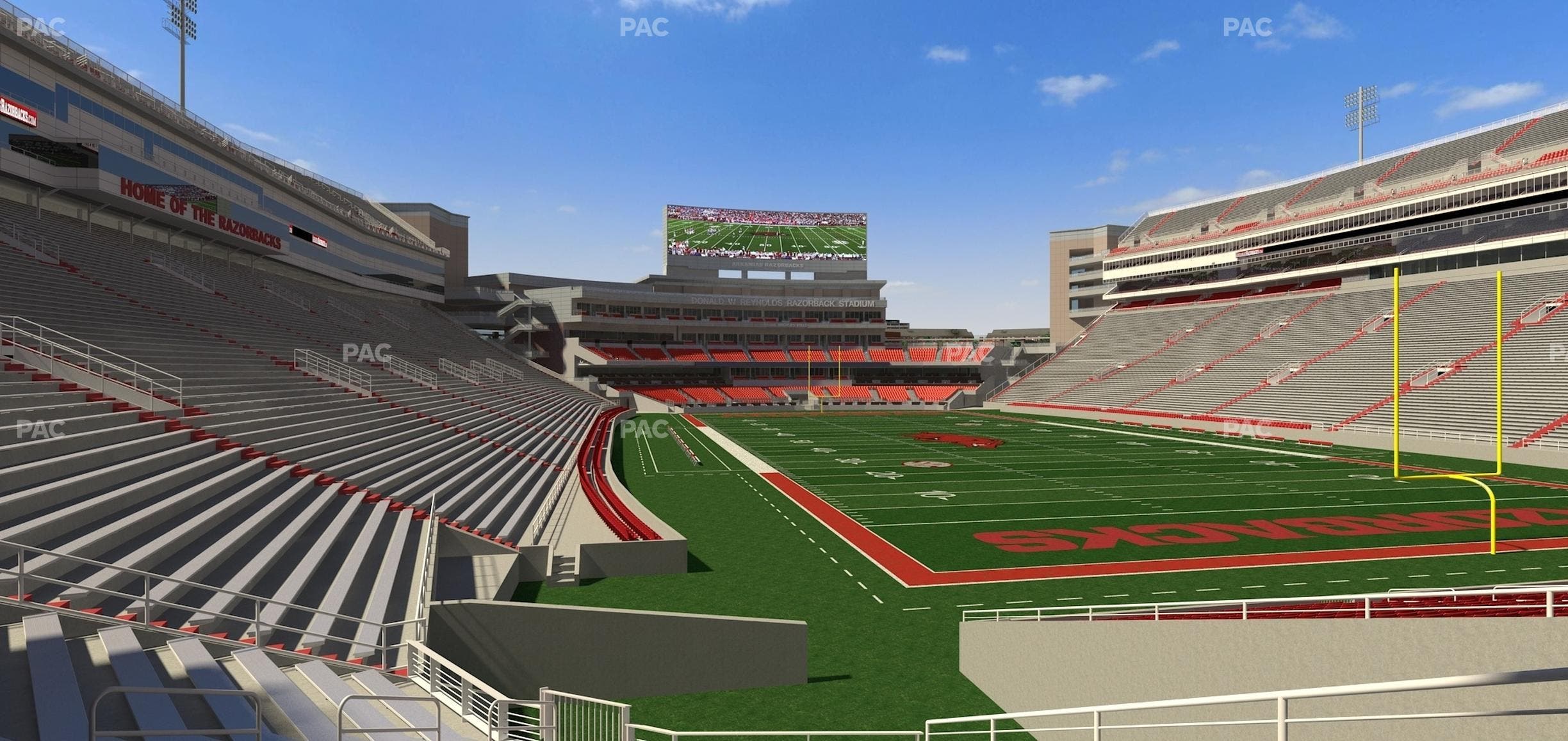 Razorback Stadium - Section 136 Seat View