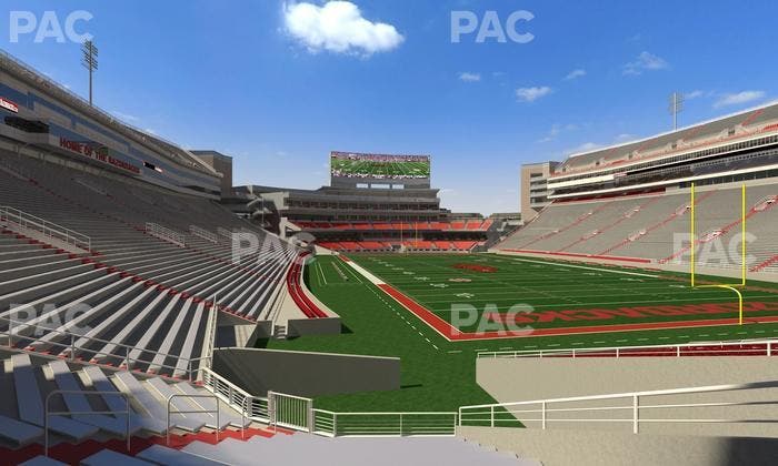 Razorback Stadium - Section 136 Seat View
