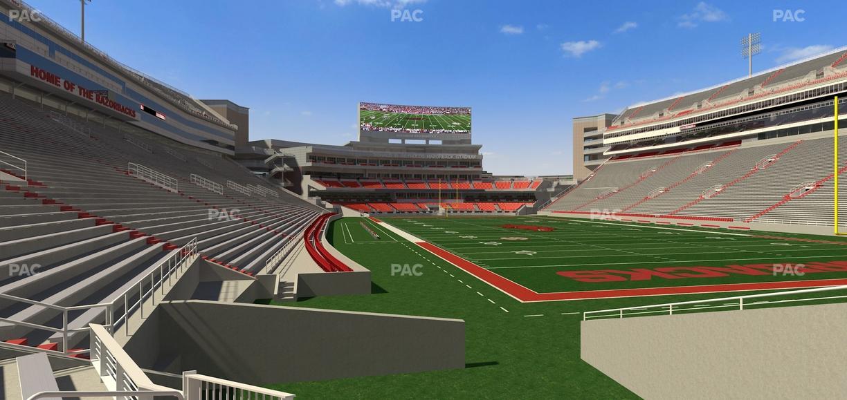 Razorback Stadium - Section 136 Seat View