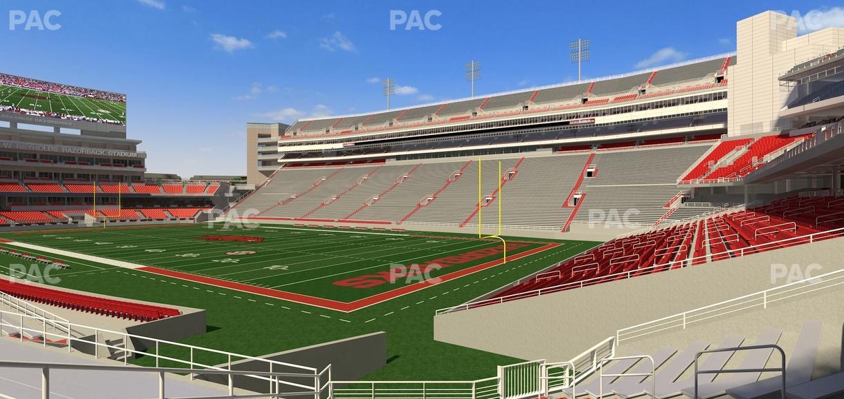Razorback Stadium - Section 137 Seat View