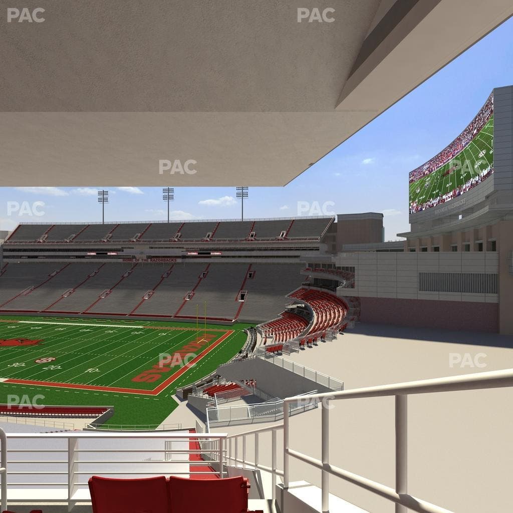Razorback Stadium - Section 214 Seat View