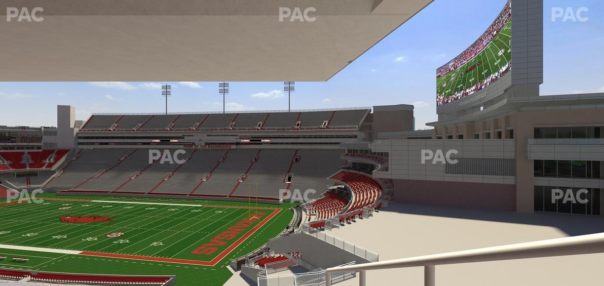 Razorback Stadium - Section 214 Seat View