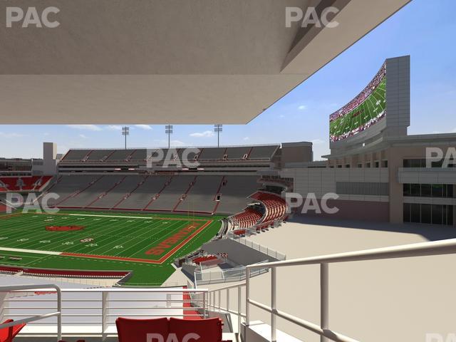 Razorback Stadium - Section 214 Seat View Razorback Stadium - Section 214 Seat View