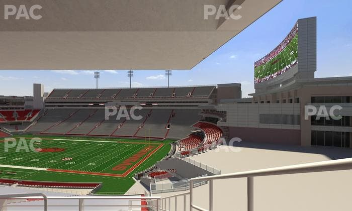 Razorback Stadium - Section 214 Seat View