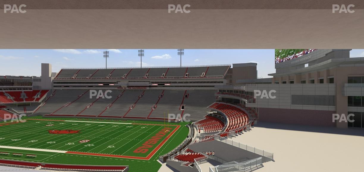 Razorback Stadium - Section 215 Seat View