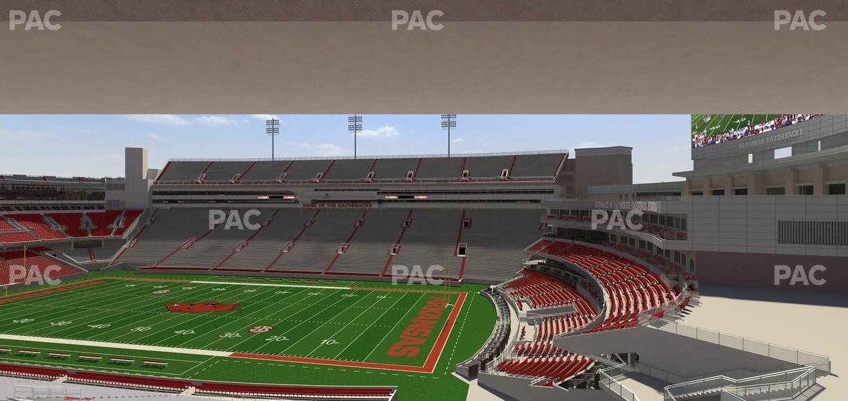 Razorback Stadium - Section 216 Seat View