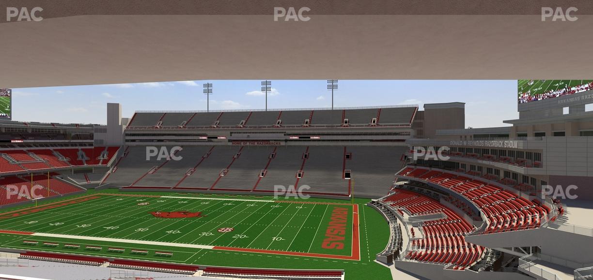 Razorback Stadium - Section 217 Seat View