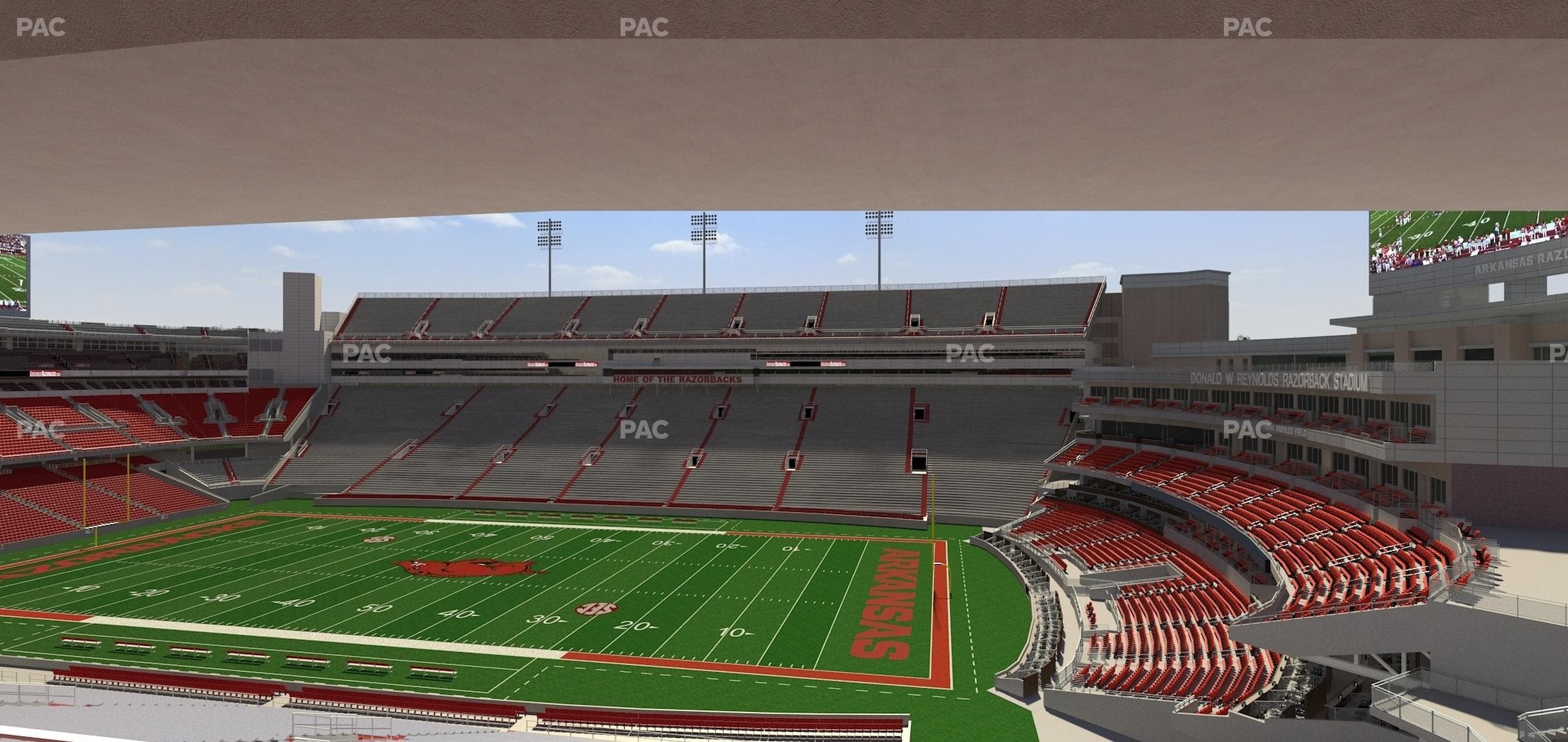 Razorback Stadium - Section 217 Seat View