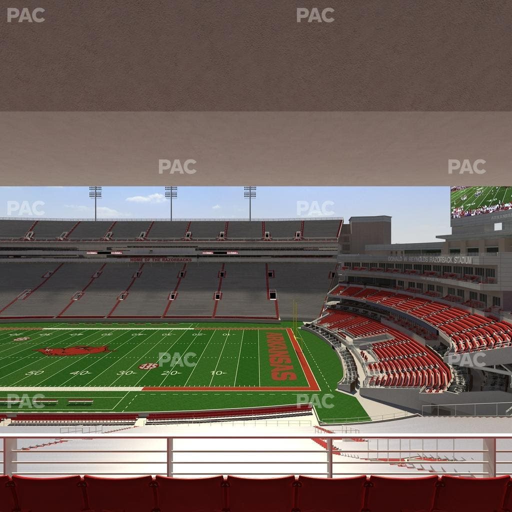 Razorback Stadium - Section 218 Seat View