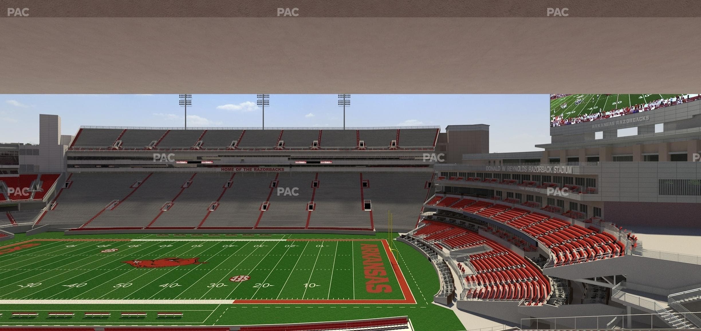 Razorback Stadium - Section 218 Seat View