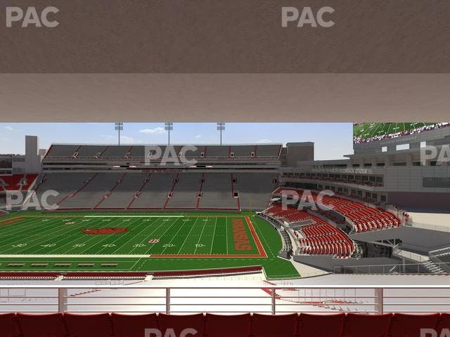 Razorback Stadium - Section 218 Seat View