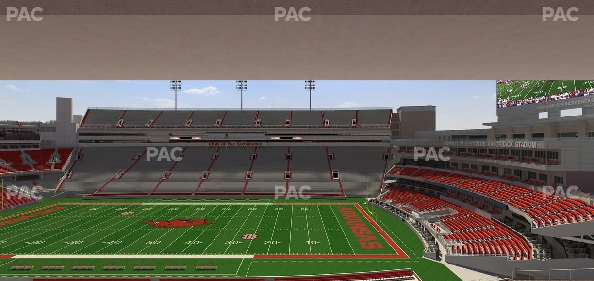 Razorback Stadium - Section 219 Seat View