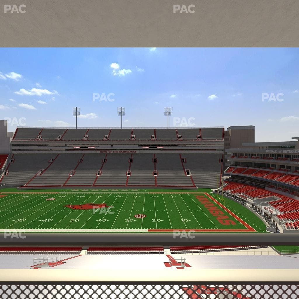 Razorback Stadium - Section 220 Seat View