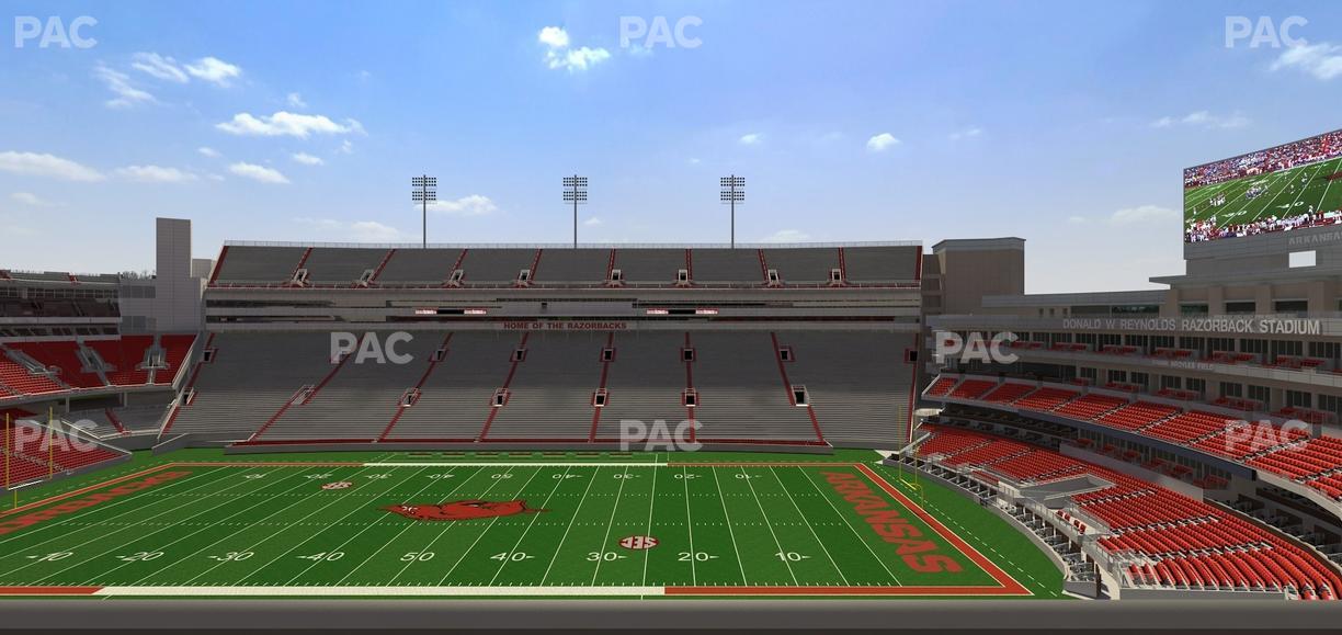 Razorback Stadium - Section 220 Seat View