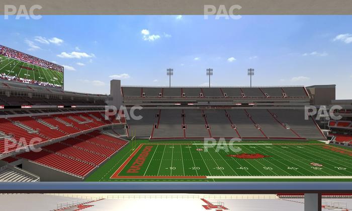 Razorback Stadium - Section 221 Seat View