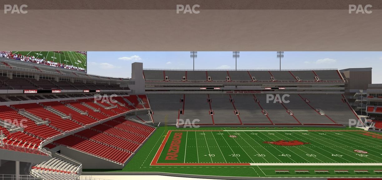 Razorback Stadium - Section 222 Seat View
