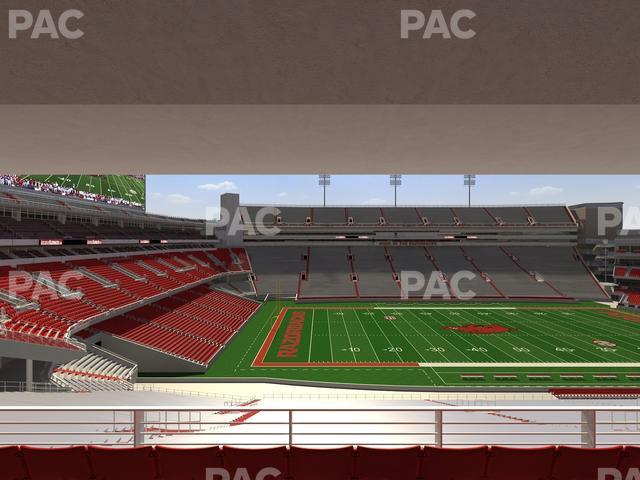 Razorback Stadium - Section 222 Seat View Razorback Stadium - Section 222 Seat View