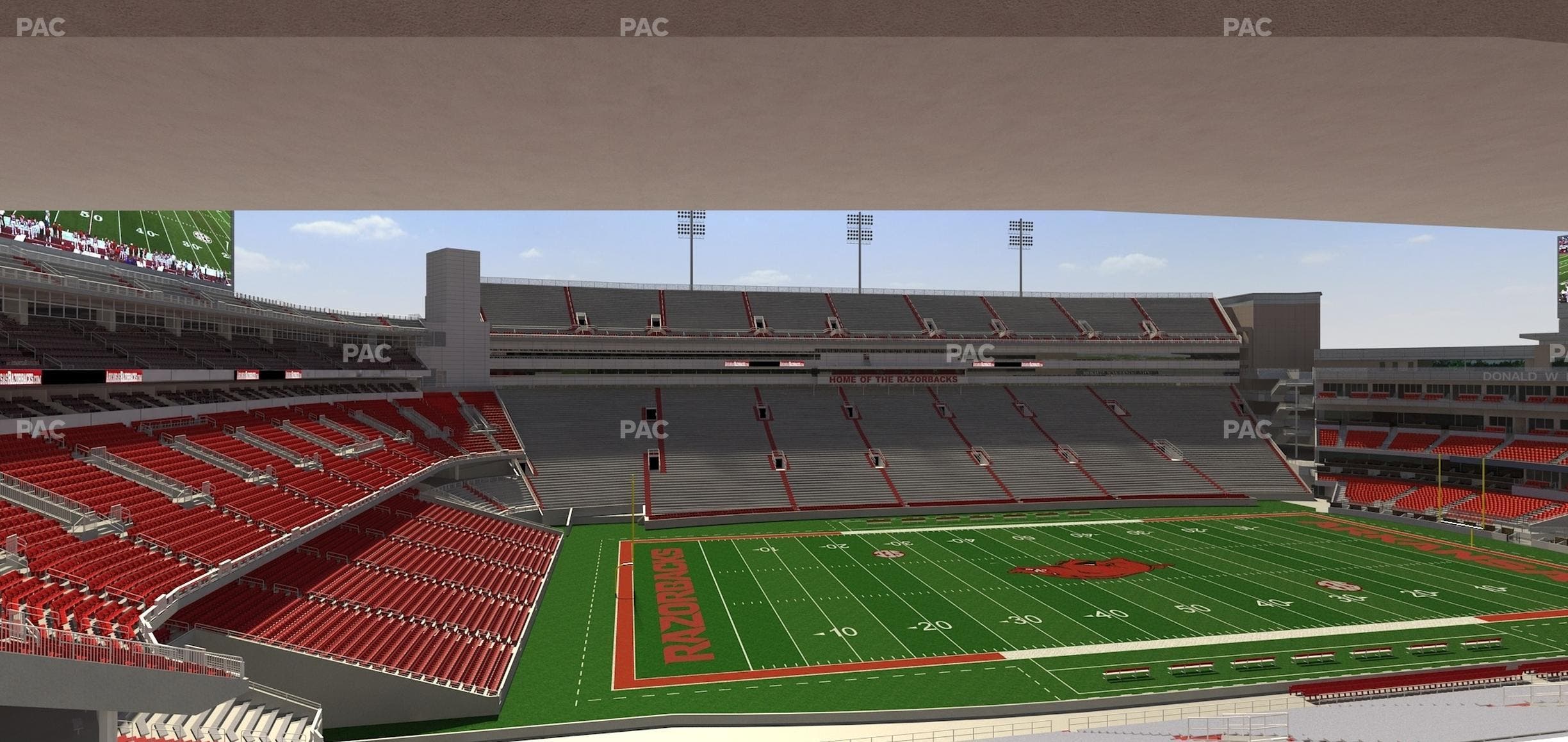 Razorback Stadium - Section 223 Seat View