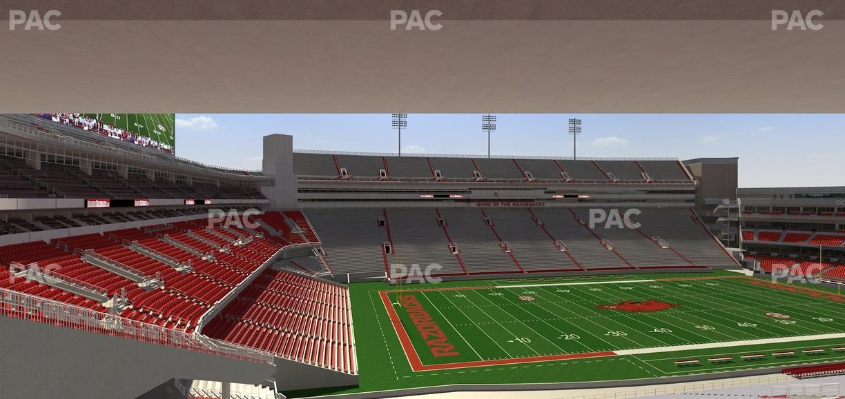 Razorback Stadium - Section 224 Seat View