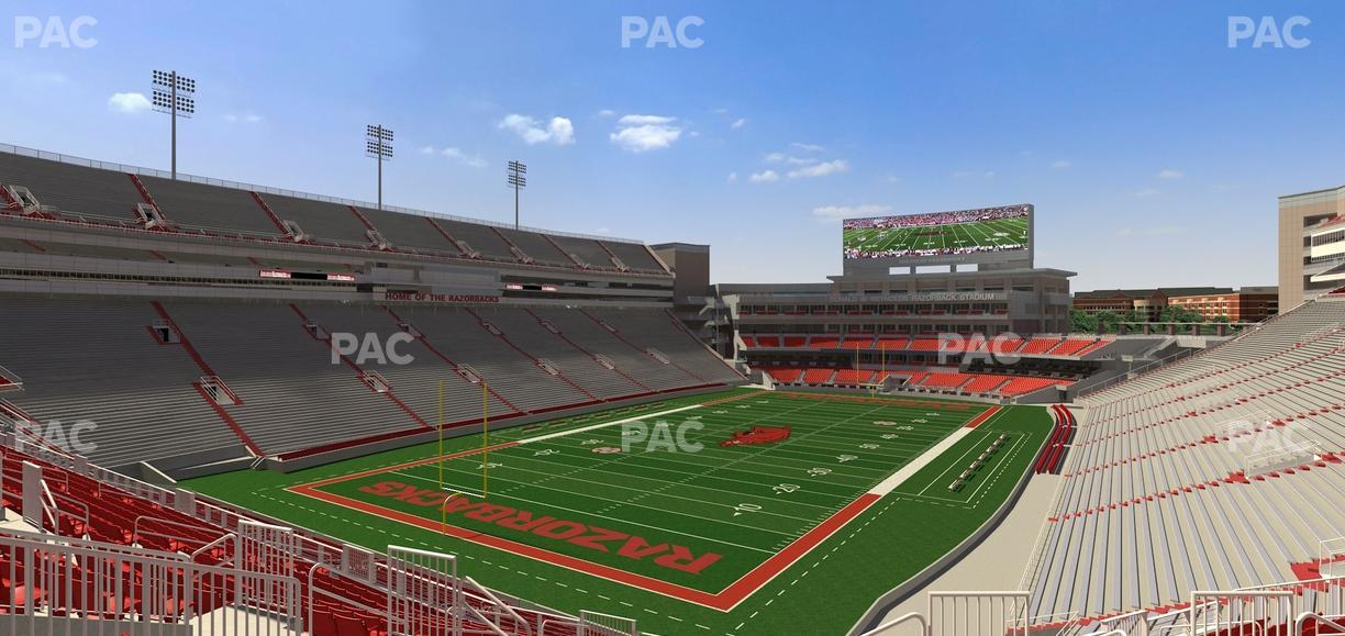 Razorback Stadium - Section 228 Seat View