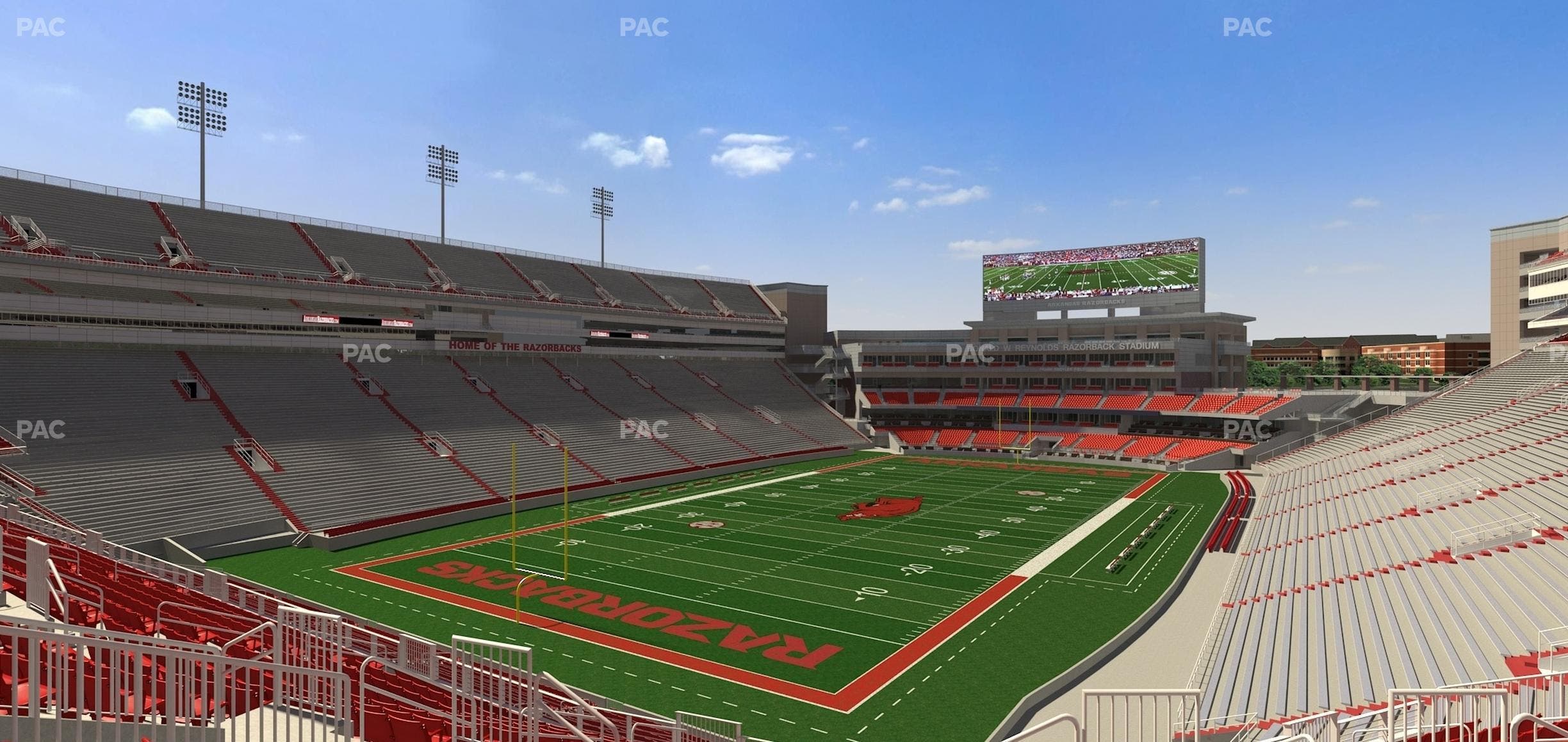 Razorback Stadium - Section 228 Seat View
