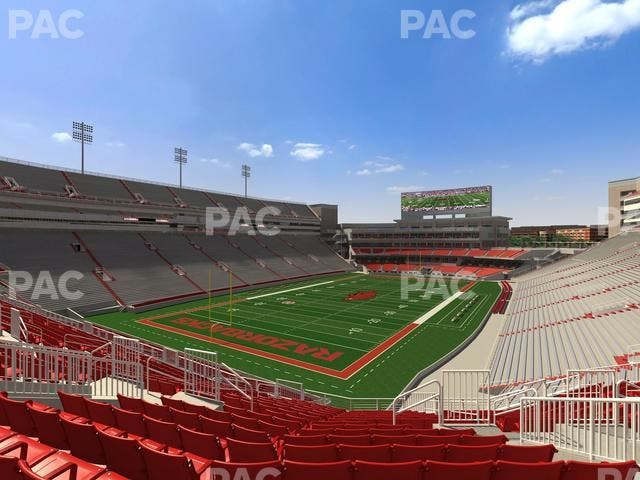 Razorback Stadium - Section 228 Seat View