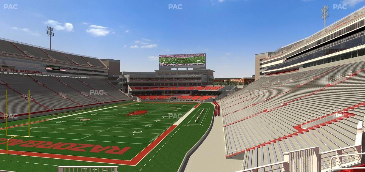 Razorback Stadium - Section 228 Seat View