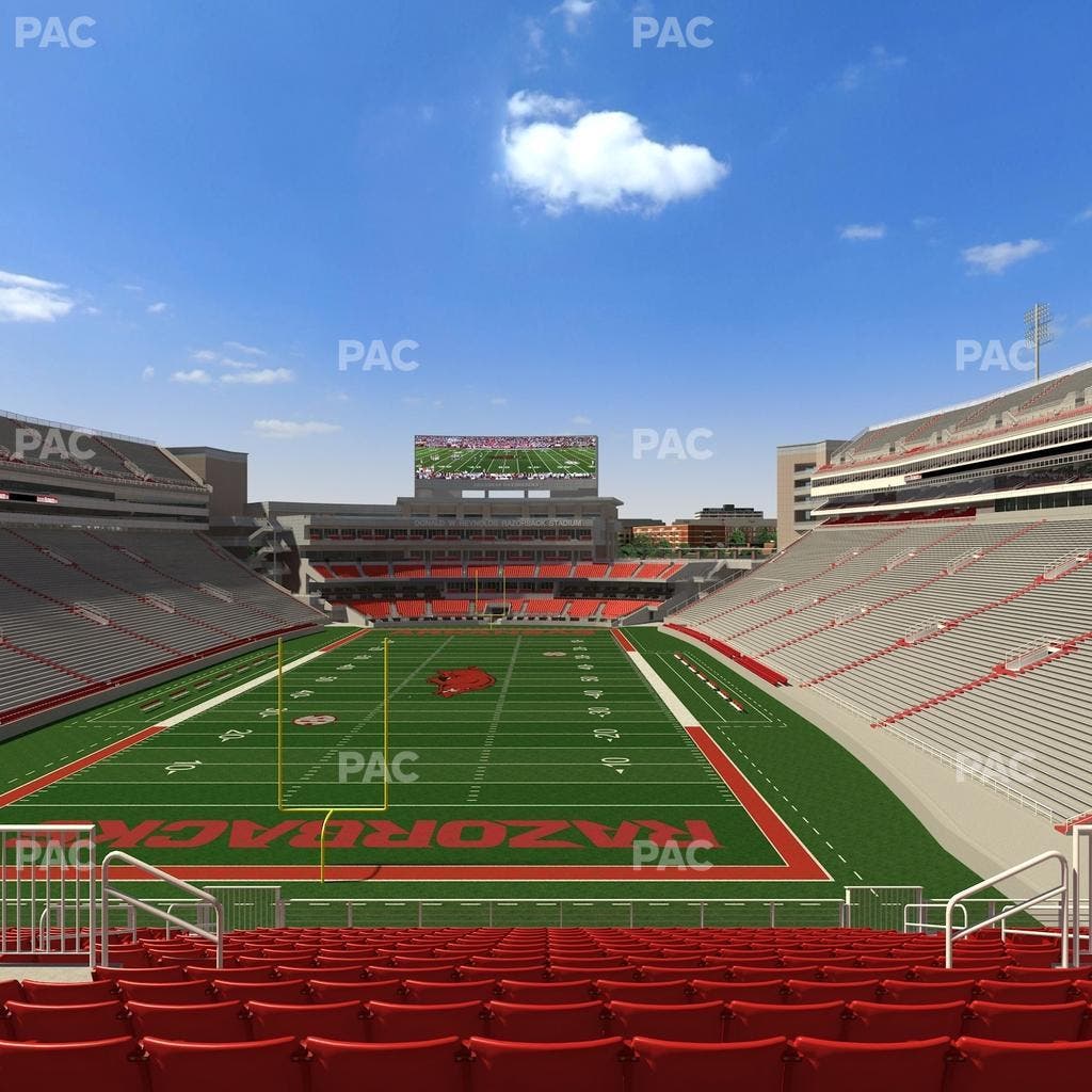 Razorback Stadium - Section 231 Seat View