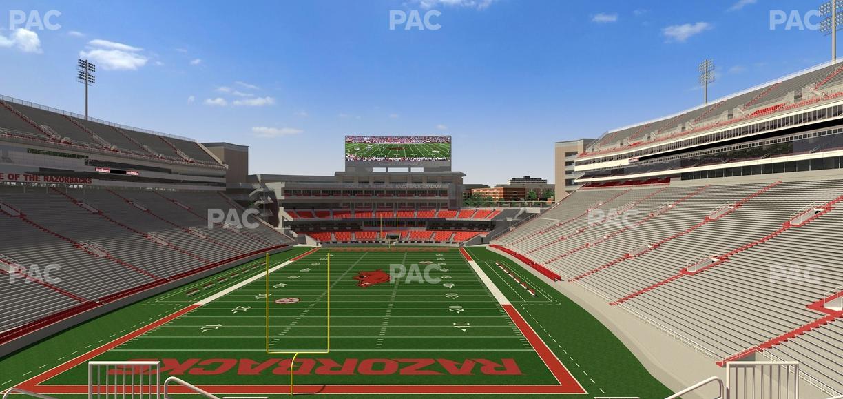 Razorback Stadium - Section 231 Seat View