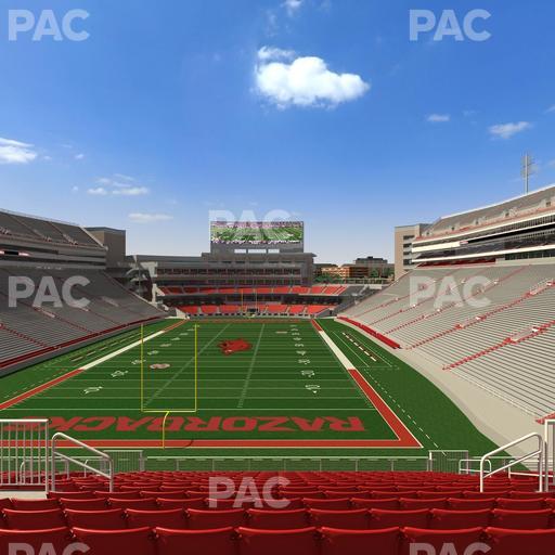 Razorback Stadium - Section 231 Seat View