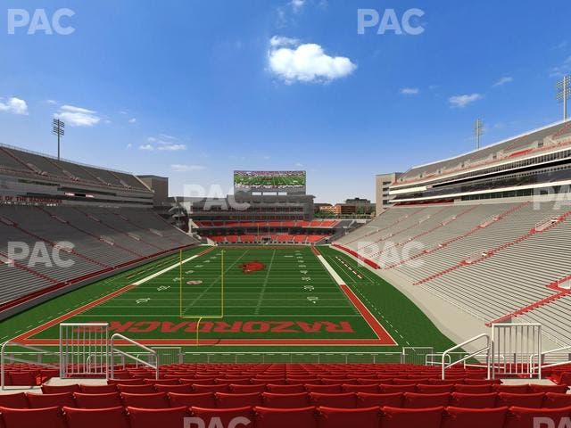 Razorback Stadium - Section 231 Seat View