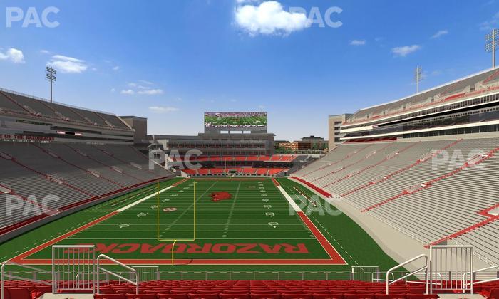 Razorback Stadium - Section 231 Seat View