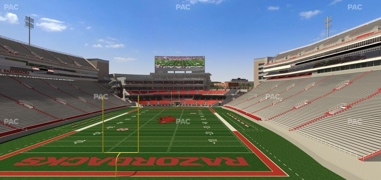 Razorback Stadium - Section 231 Seat View