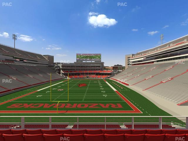 Razorback Stadium - Section 231 Seat View