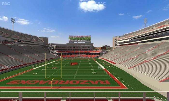 Razorback Stadium - Section 231 Seat View